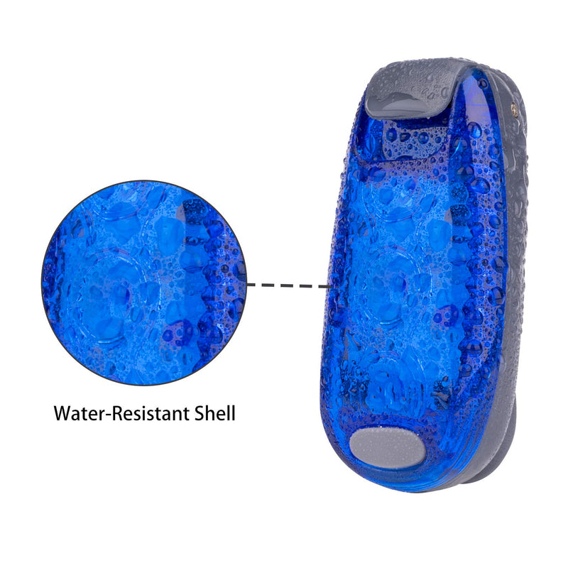 [Australia - AusPower] - 9 Pack Led Safety Light, Safety Light, High Visibility Strobe Running Lights Used For Bicycle, Walking Etc. Clip-On Running Lights Clip To Clothes Strap To Wrist, Bike Or Anywhere(Red/Blue /Green ) 