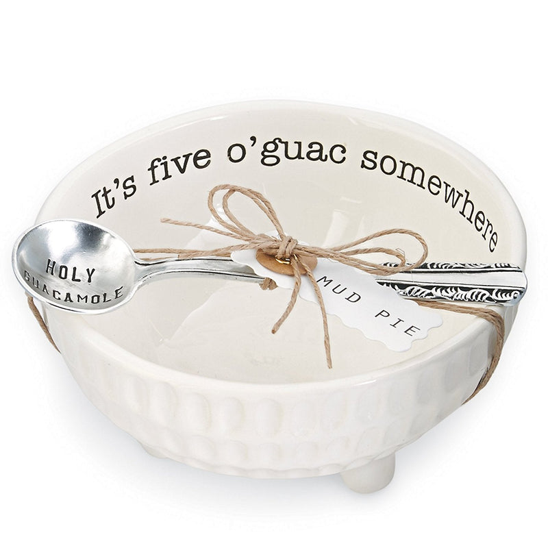[Australia - AusPower] - Mud Pie Circa Guacamole and Salsa Serving Dish Sets (Five O'Guac) 