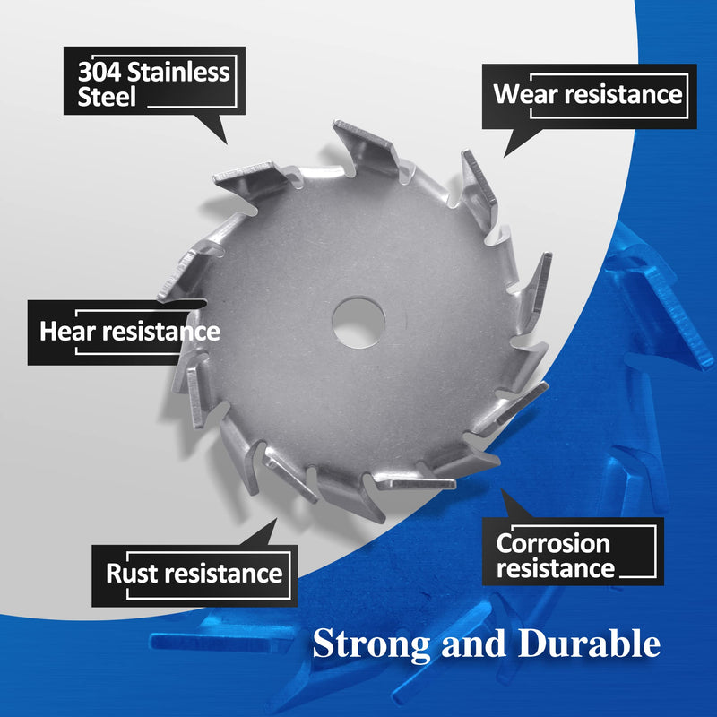 [Australia - AusPower] - Dispersing Disc Dispersion Impeller - Stainless Steel Dispersing Machine Blade Paddle, 8x300mm Rod with 3cm and 6cm Disc 3mm and 6mm disc 