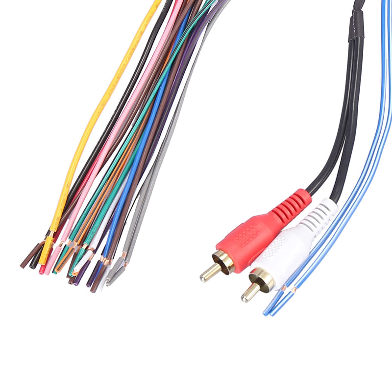 [Australia - AusPower] - X AUTOHAUX 70-5521 Car Stereo CD Player Wiring Harness Set Wire Radio Adapter 2 RCA Connector for Ford Freestar 2004-2007 