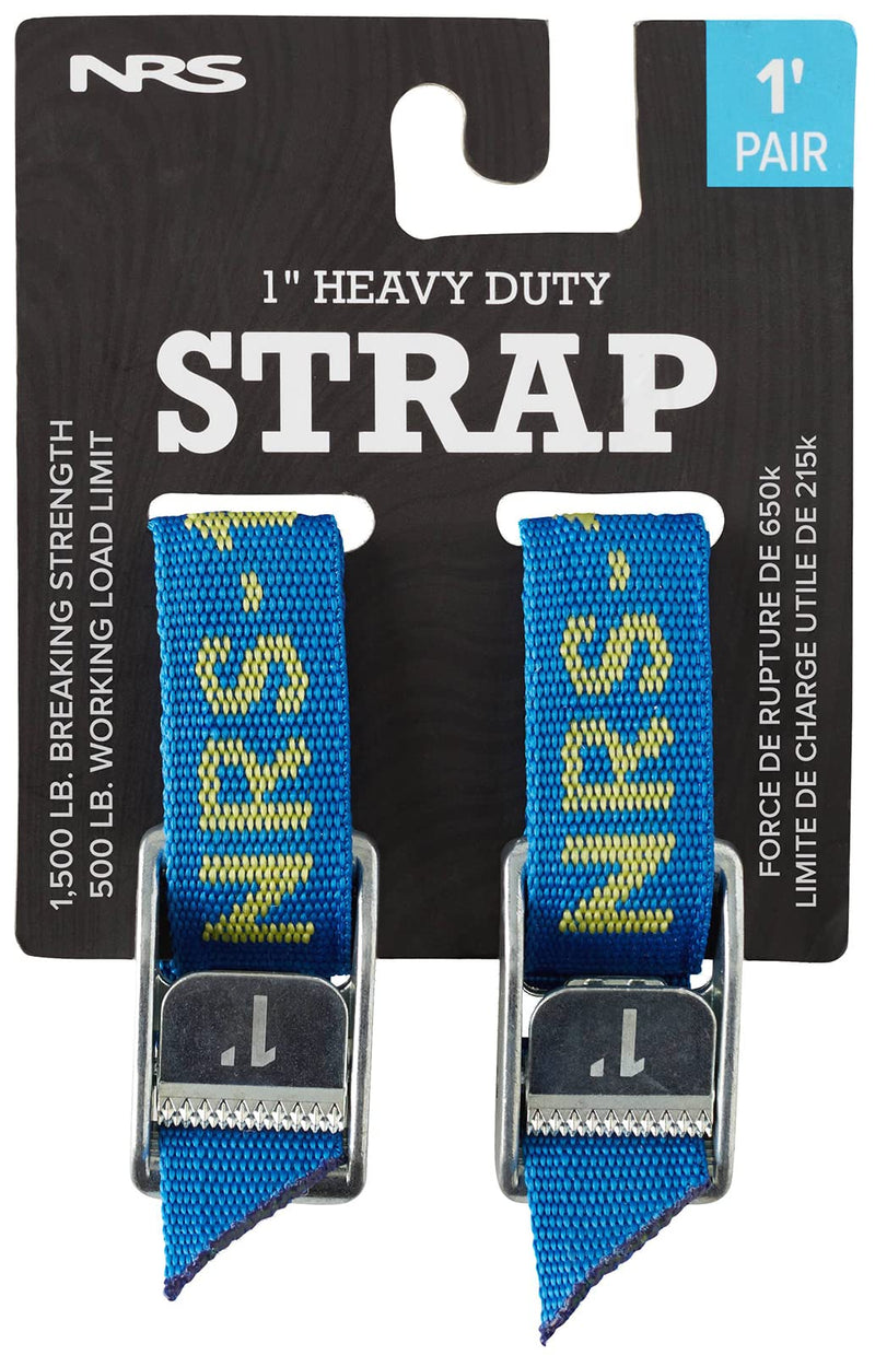 [Australia - AusPower] - NRS 1" Heavy Duty Tie Down Strap 2 Pack Iconic Blue 1' 