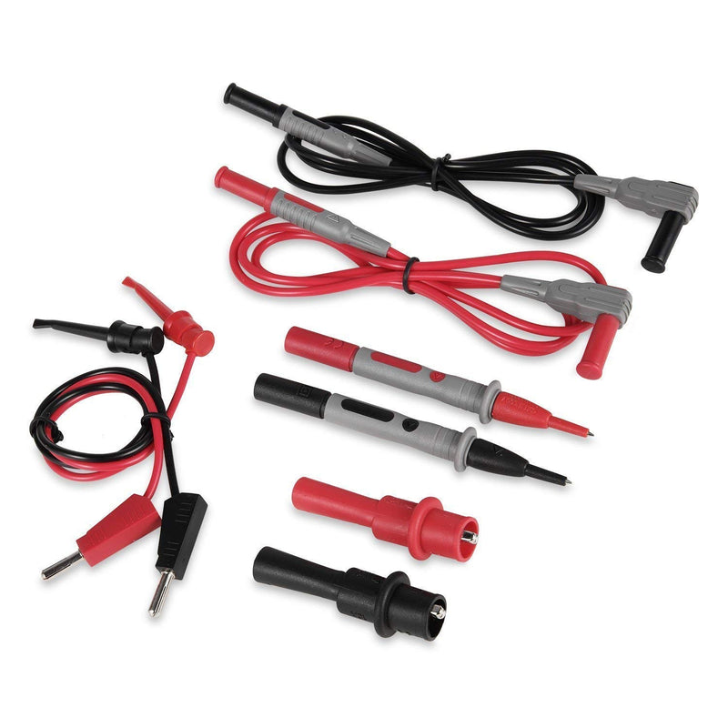 [Australia - AusPower] - AstroAI 8Pcs Multimeter Test Leads Kit,Digital Multimeter Leads with Alligator Clips and Plunger Test Mini Hooks Test Probes 1000V 10A CAT III & CAT IV 600V for Multimeter, Voltmeter, Clamp Meter 