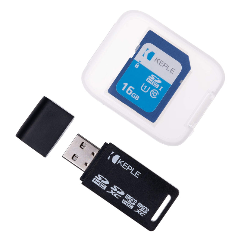 [Australia - AusPower] - 16GB SD Memory Card with USB Reader Adapter Compatible with Sony Cybershot DSC-WX220 DSC-WX350 DSC-W800 DSC-HX350 DSCW830 WX350 DSC-W800 DSC-W710 DSC-W730 DSC-HX200V DSC-HX20V DSC-HX30V SLR Camera 16GB 