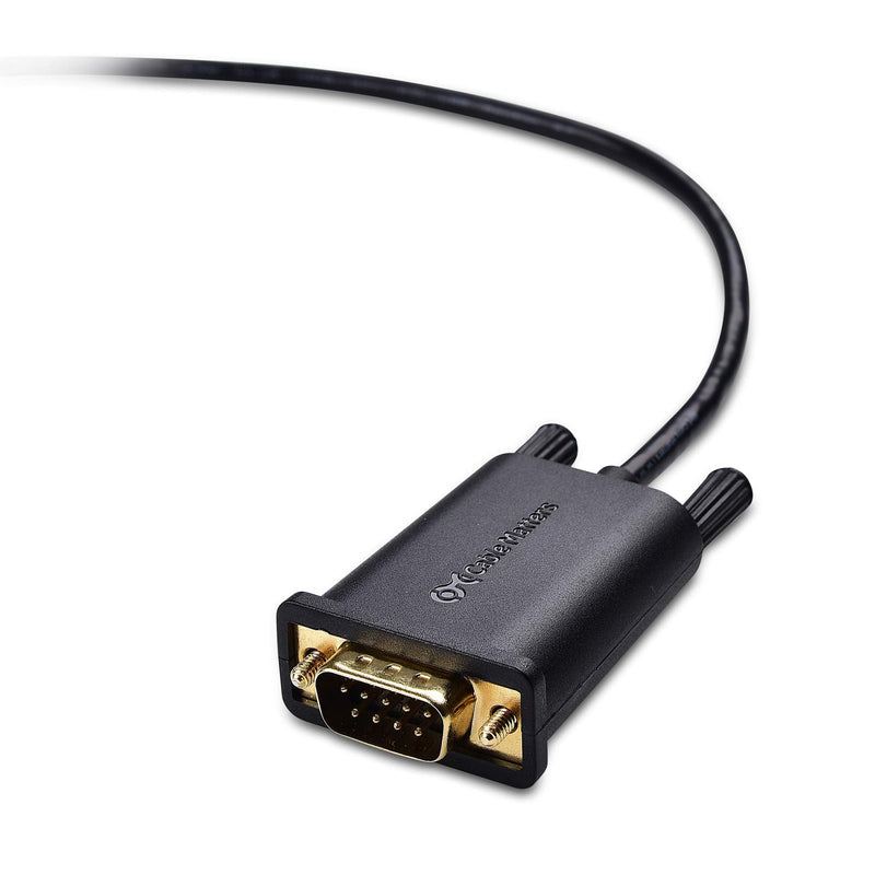 [Australia - AusPower] - Cable Matters USB C to Serial Adapter Cable (USB-C to Serial, USB C to DB9, USB C to RS232) 3 ft - Thunderbolt 4 / USB4 / Thunderbolt 3 Port Compatible with Dell XPS 13, 15, Surface Pro and More 