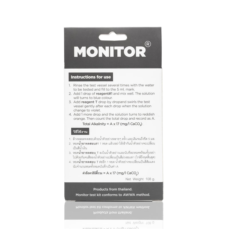 [Australia - AusPower] - Generic Monitor Alkalinity Test KIT (120 Tests) - Monitor Aquarium & aquaculture Water Quality 