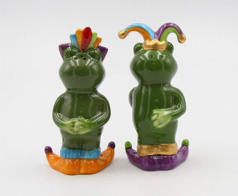 [Australia - AusPower] - Cosmos Gifts Mardi Gras Frogs Salt and Pepper, Multicolored 