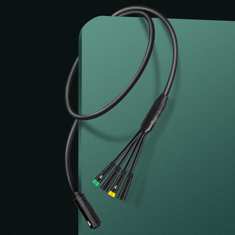 [Australia - AusPower] - Zeekpowa 1T4 Cable Wiring Harness for Bafang BBS01 BBS02 BBSHD Mid Drive Motor Display Brake Thumb Throttle Waterproof Connector 51in 