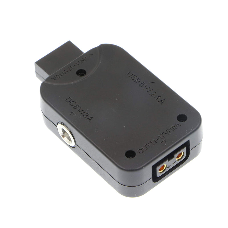 [Australia - AusPower] - AConnect Dtap Ptap Power Adapter Connector for V-Lock V-Mount Battery Plug Converter D-Tap P-Tap to USB 5V DC 8V Female D Tap Output Multifunctional 