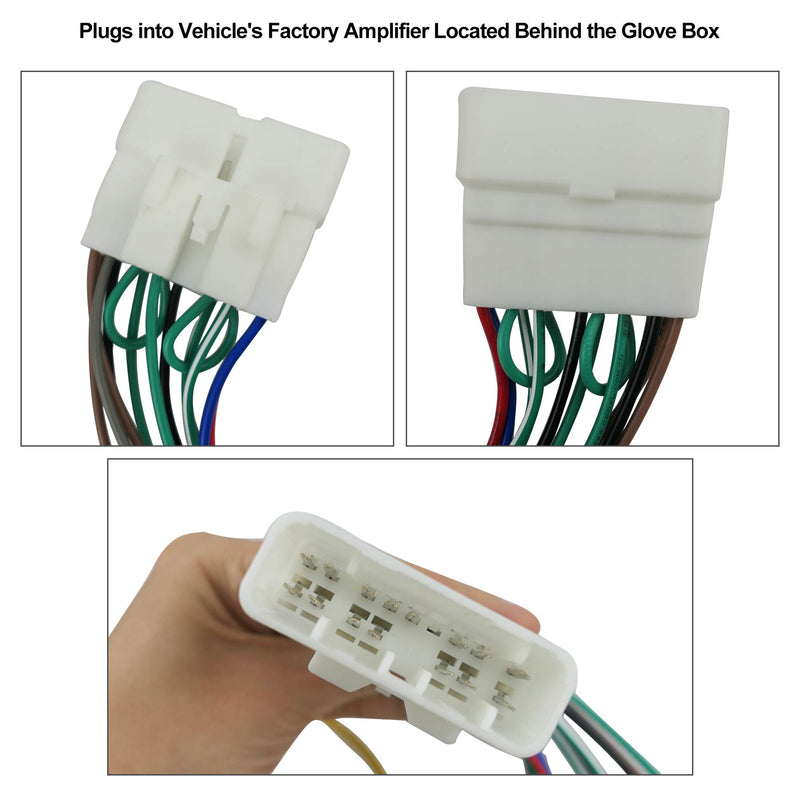 [Australia - AusPower] - Radio Wiring Harness Amp Bypass Aftermarket Stereo Adapter Connector Plug Fit for Lexus IS300 2001-2005 