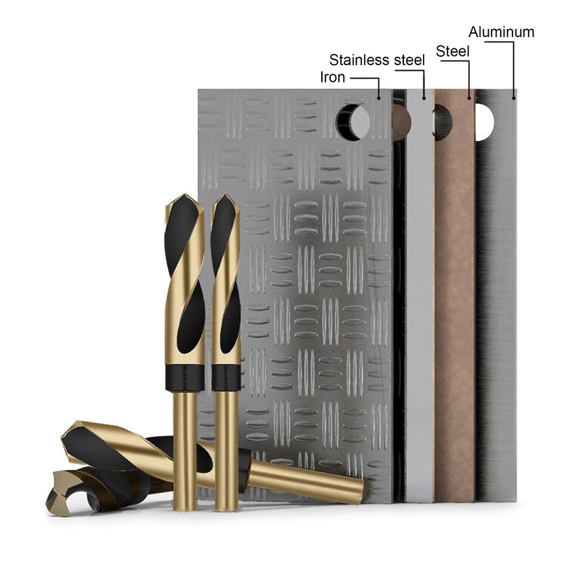 [Australia - AusPower] - LEPEVNEY 14mm Reduced Shank Twist Drill Bit with 10mm Round Shank for Stainless Steel Aluminum Alloy Metal Copper Plastic Wood, Made of High Speed Steel 4341 14mm with 10mm Shank 