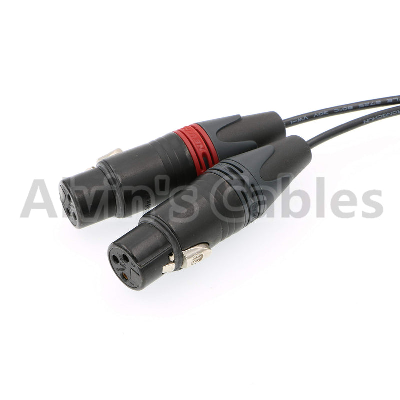 [Australia - AusPower] - Alvin's Cables 5 Pin Male to Two XLR 3 Pin Female Audio Input Cable for Z CAM E2 Camera straight 5 pin 