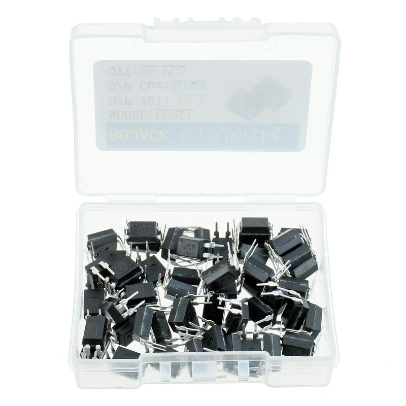 [Australia - AusPower] - BOJACK PC817 OPTOCOUPLER DIP Installation PC817C 2.54 mm Pitch 4-pin DIP-4 (Pack of 50 pcs) 