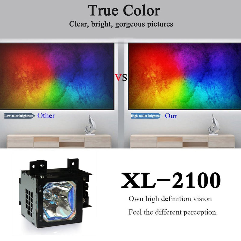 [Australia - AusPower] - XL-2100 Replacement Projector lamp Compatible Bulb with Generic housing for KDF 42WE655; KDF 50WE655; KDF 60XBR950; KDF 70XBR950;KF 42SX300U; KF 42WE610; KF 42WE620; KF 50SX300; KF 50WE610 