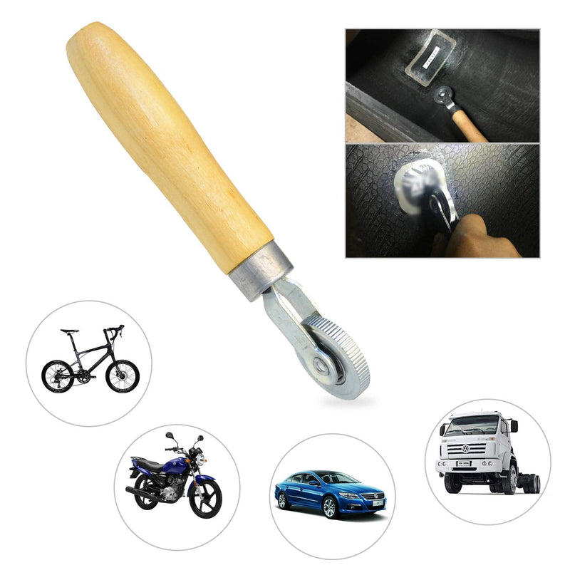 [Australia - AusPower] - ITEQ Tire Patch Roller Wooden Handle 1 1/2" Dia Tire Repair Tool (6mm) 6mm 