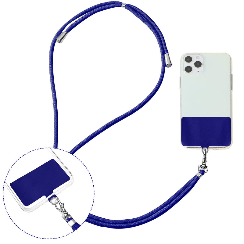 [Australia - AusPower] - 3 Pieces Universal Cell Phone Lanyard Nylon Neck Crossbody Lanyard Detachable Phone Safety Tether Black, Gray, Dark Blue 