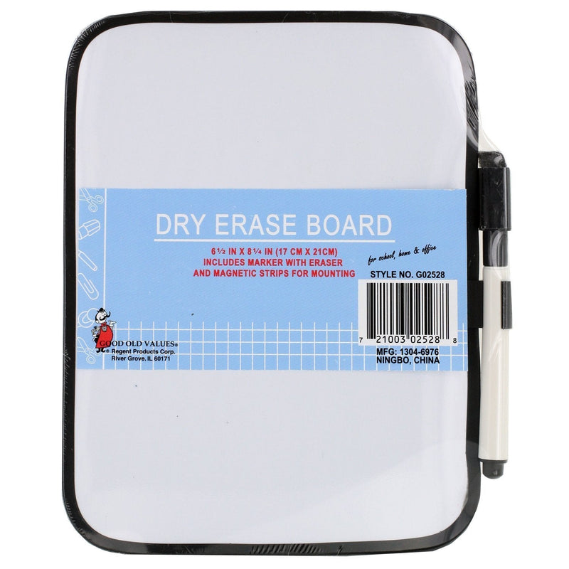 [Australia - AusPower] - 5 Pack Black Duck Brand Dry-erase 6-1/2" X 8-1/4" Whiteboards with Marker and Magnet Strips 
