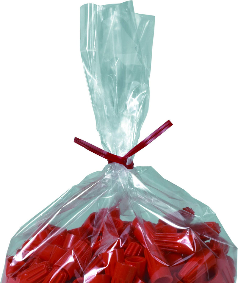 [Australia - AusPower] - Aviditi Reusable Red Plastic Twist Ties, 5" Length, Use to Seal Bread, Gift, and Treat Bags or for Bundling Cables and Wires (Case of 2000) 5" 
