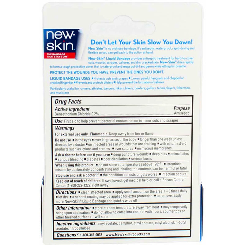 [Australia - AusPower] - New-Skin Liquid Bandage, Waterproof Bandage for Scrapes and Minor Cuts, 1 fl oz (Pack of 5) 