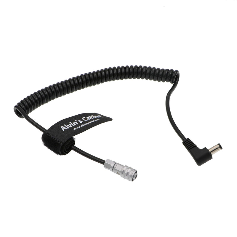 [Australia - AusPower] - Alvin's Cables Power Cable for BMPCC4K BMPCC 4K Blackmagic Pocket Cinema Camera 4K WEIPU 2 Pin Female to DC Right Angle Coiled Cable Right Angle DC Coiled Cable 1 