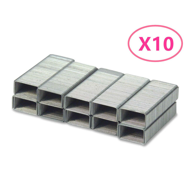 [Australia - AusPower] - Y&Y Star No. 10 Mini Premium Staples for Staplers,10,000pcs (Total 10box,1,000 Per Box) (10,000pcs) 