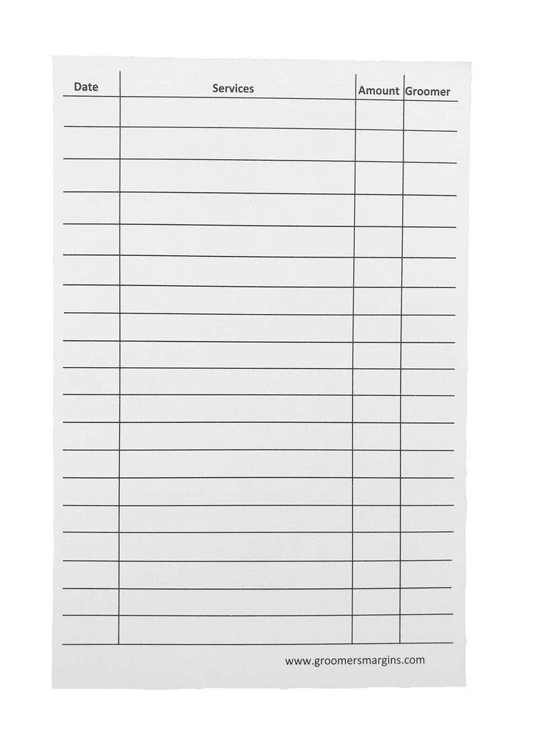 [Australia - AusPower] - Pet, Dog, Cat Grooming Customer Client Clip Cards (100 Pack Thick 4 X 6 inch White Profile Kennel Record Care Service Card) 