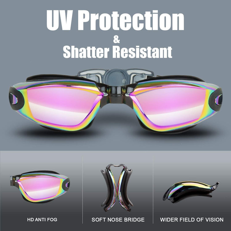 [Australia - AusPower] - Vorshape Swim Goggles Pack of 2 Swimming Goggle No Leaking Adult Men Women Youth 