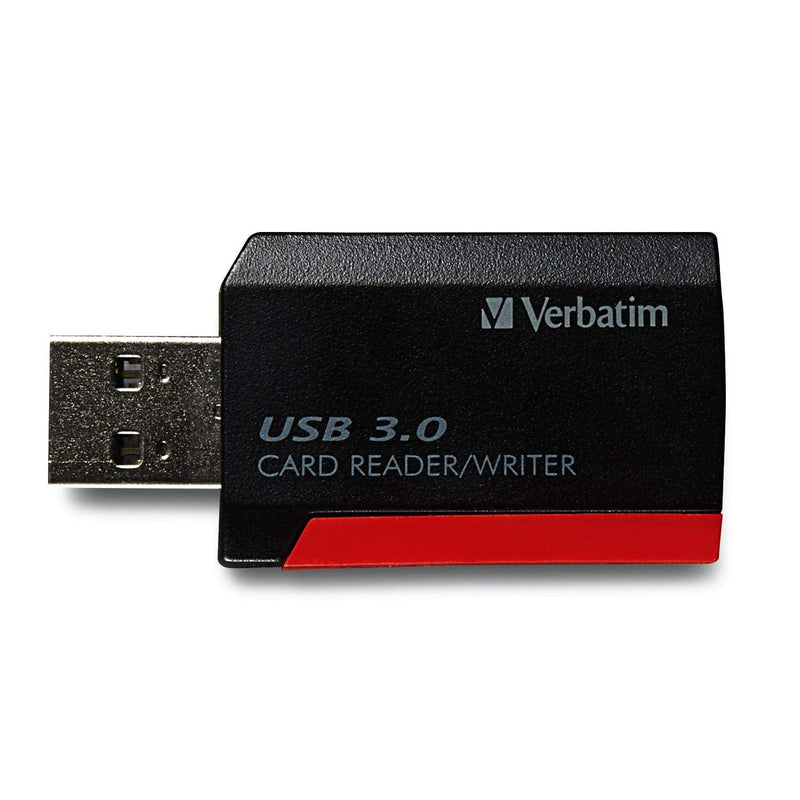 [Australia - AusPower] - Verbatim Pocket Card Reader, USB 3.0 - Black 