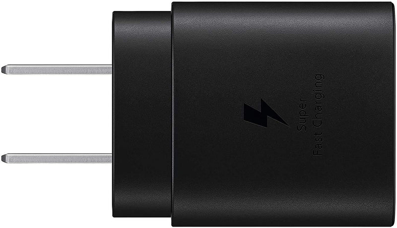 [Australia - AusPower] - SAMSUNG 25W USB-C Super Fast Charging Wall Charger - Black (US Version with Warranty) 25W w/Cable 