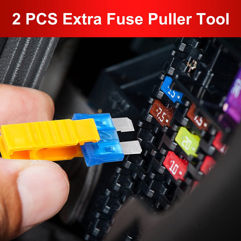 [Australia - AusPower] - Fuse Assortment Kit,306pcs Car Boat Truck SUV Auto Automotive Assorted Replacement Blade Fuses Standard & Mini & Low Profile Mini-2A 5A 7.5A 10A 15A 20A 25A 30A 35A with Fuse Puller Circuit Tester 