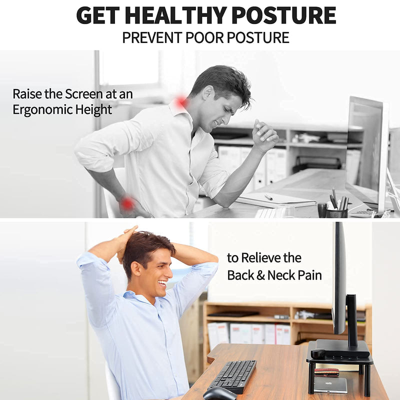 [Australia - AusPower] - MOUNT PRO Dual Monitor Stand - Free Standing Full Motion Monitor Desk Mount and Zimilar Monitor Stand Riser, Height Adjustable Monitor Stand 