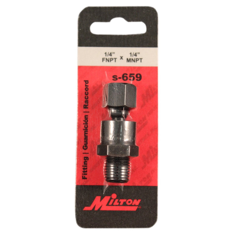 [Australia - AusPower] - Milton S-659 1/4" NPT Swivel Hose Fitting Single 