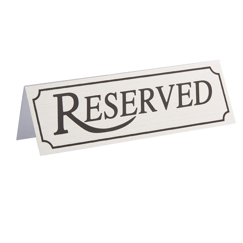 [Australia - AusPower] - Juvale 12 Pack Reserved Metal Table Tent Sign for Restaurant and Weddings 