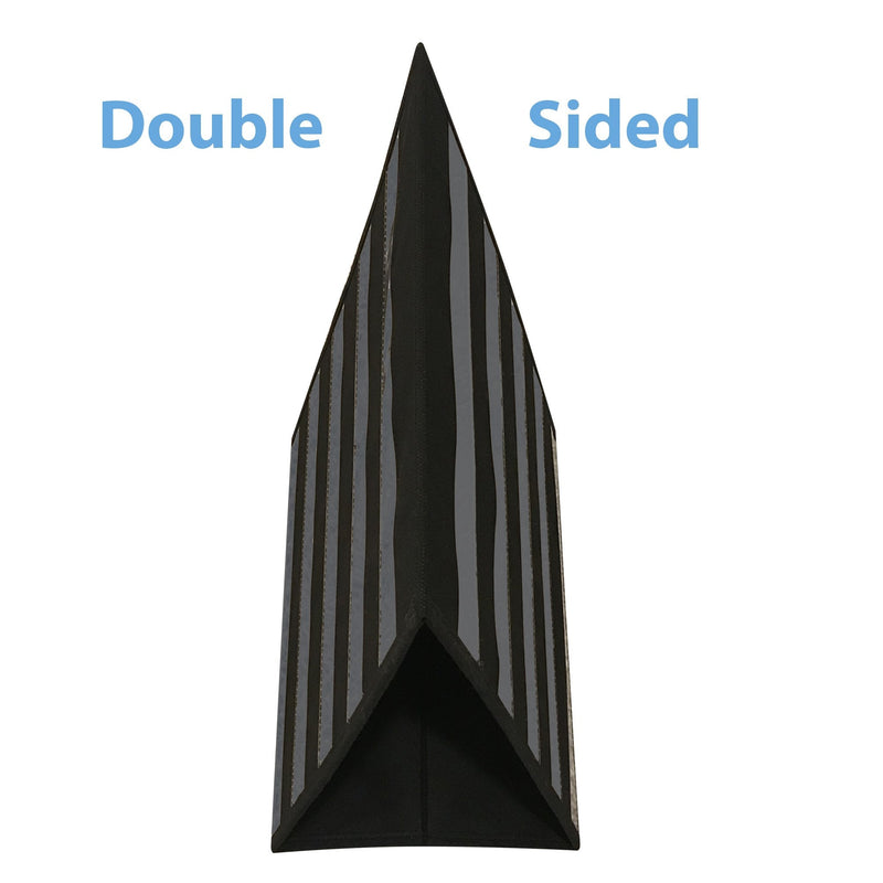 [Australia - AusPower] - Small Double Sided Table Top Pocket Chart – by Essex Wares – for Individual or Small Group Usage in a Classroom or at Home – Fits Standard 3” Sentence Strips and Cards (Black) 13Wx17L 