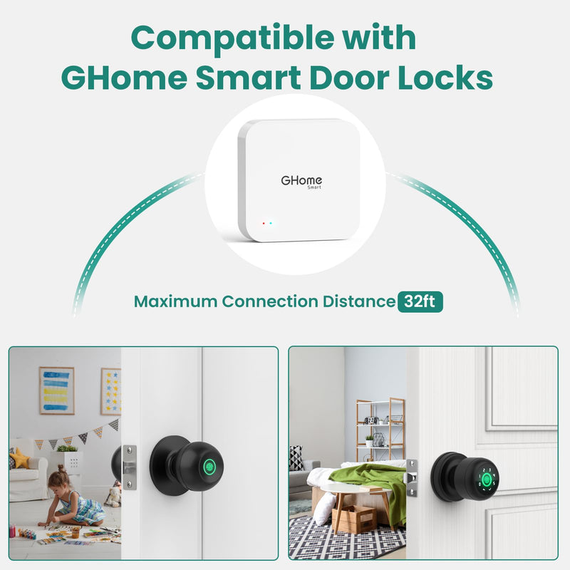 [Australia - AusPower] - GHome Smart Tuya Bluetooth Gateway-G2 for Tuya BLE Devices, 2.4Ghz WiFi Only, Remote Control, Compatible with Alexa and Google Home Assistant, Work with Tuya Smart App and Smart Life App 