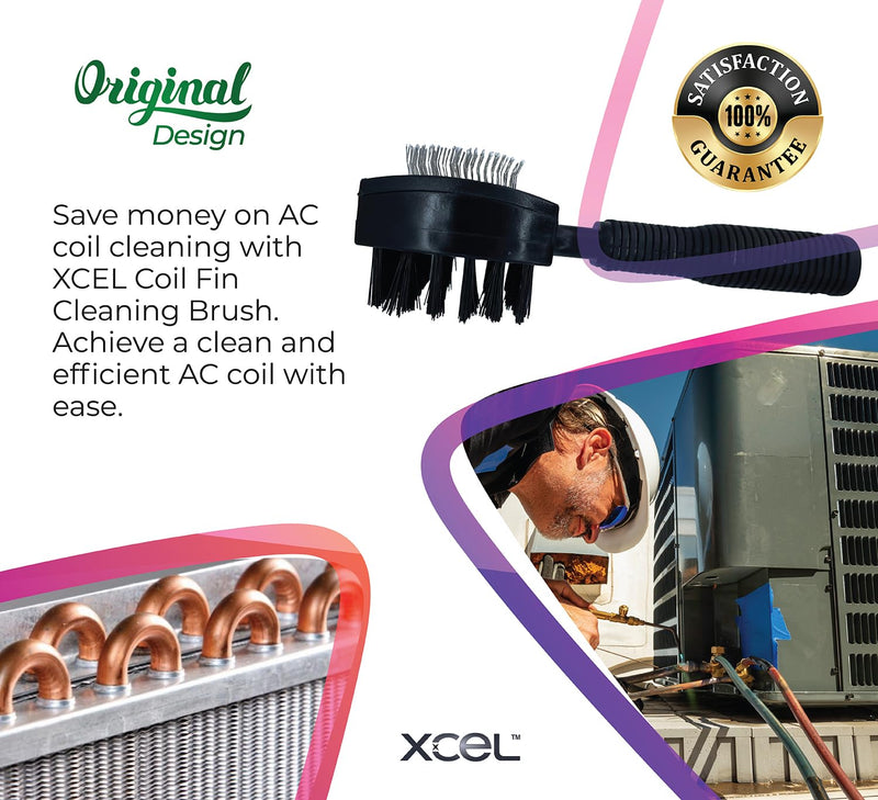 [Australia - AusPower] - Next Generation Air Conditioner Evaporator Coil Fin Cleaning Brush V2 (Double-Sided) - By XCEL Rectangular 