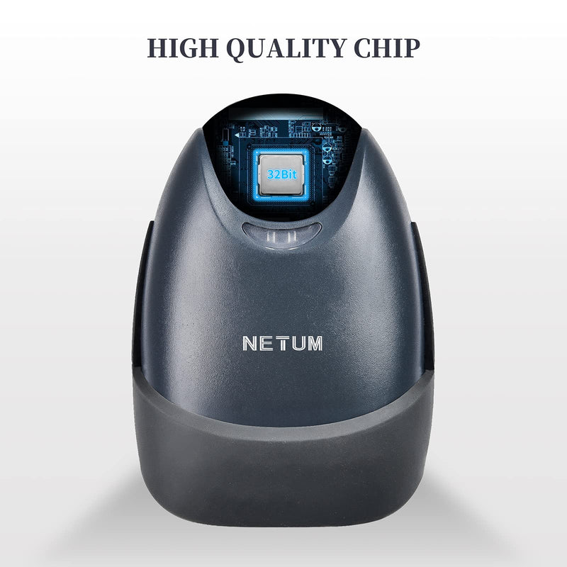 [Australia - AusPower] - NETUM USB Barcode Scanner with Stand Wired Handheld Bar Code Reader 1D CCD Scanner Gun for Supermarket, Convenience Store, Warehouse 
