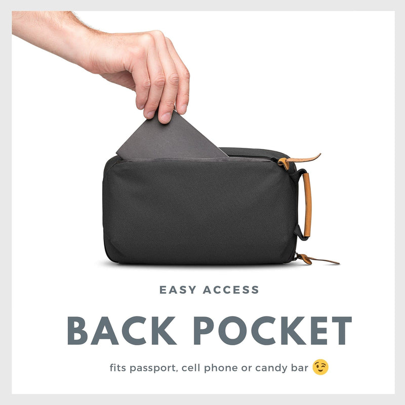 [Australia - AusPower] - Tech Bag and Electronics Organizer Bag for Travel (Black) Black 