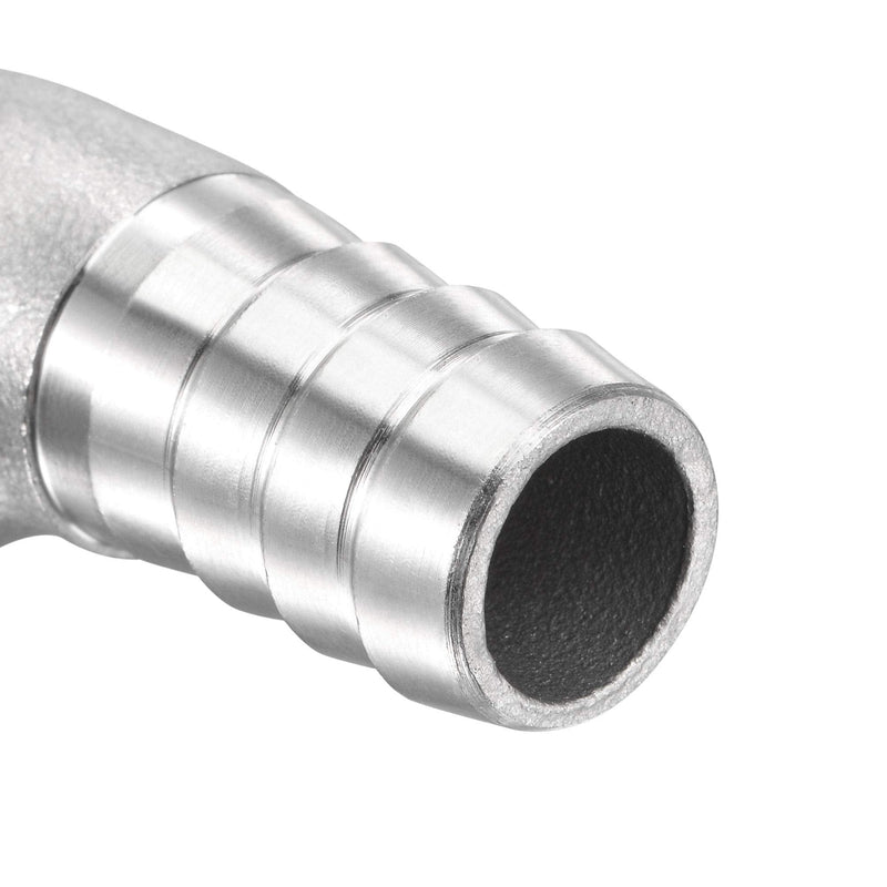 [Australia - AusPower] - uxcell 304 Stainless Steel Hose Barb Fitting Elbow, 15mm Barbed x 1/2" NPT Female Pipe Connector Adapter for Water Fuel Air, Pack of 2 