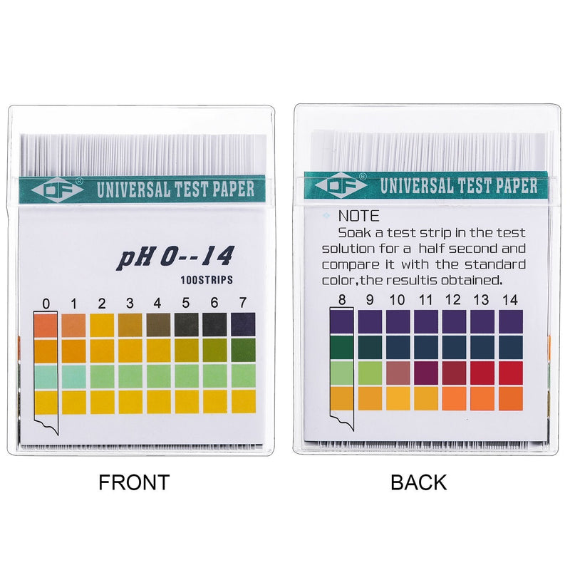 [Australia - AusPower] - 2 Boxes Plastic pH Test Strips, Universal pH 0-14, Test Paper Extensive Test Paper Litmus 200 Strips pH Test with Storage Case for Test Body Acid Alkaline pH Level Skin Care Aquariums Drinking Water 