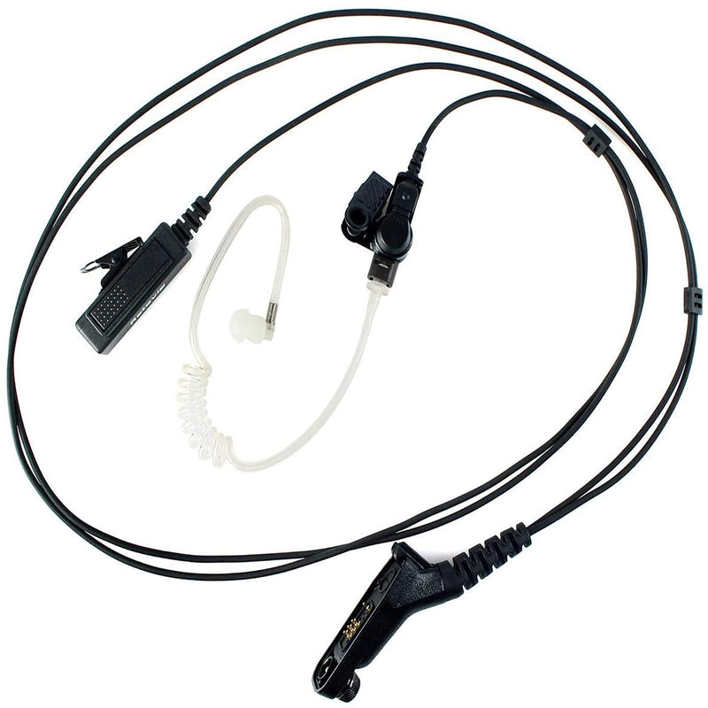 [Australia - AusPower] - Retevis 2 Way Radio Earpiece with Mic 2 Wire Surveillance Acoustic Tube Earpiece for Motorola APX6000 XPR6550 XPR7000 XPR7550e Walkie Talkies(1 Pack) 