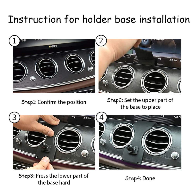 [Australia - AusPower] - LUNQIN Car Phone Holder for 2016-2022 Mercedes Benz E Class E300 E200 E260 E220d 2018-2022 CLS Class CLS350 CLS450 Auto Accessories Navigation Bracket Interior Decoration Mobile Cell Phone Mount 