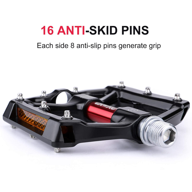 [Australia - AusPower] - CXWXC Road/MTB Bike Pedals - Aluminum Alloy Bicycle Pedals - Mountain Bike Pedal with Removable Anti-Skid Nails 