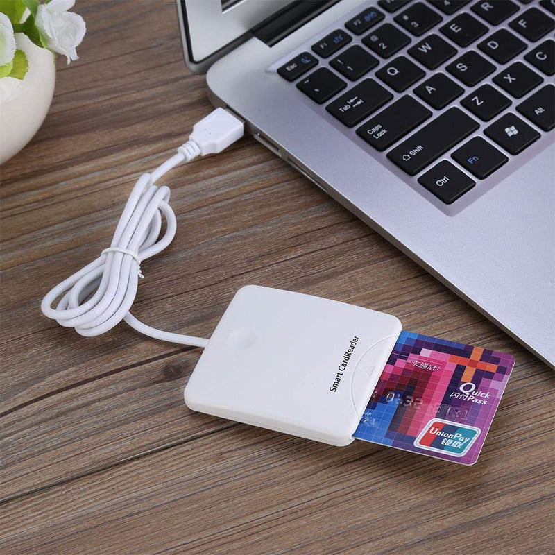 [Australia - AusPower] - USB Smart Chip Reader,Portable USB Credit Card Reader,Full Speed Smart IC Mobile Bank Credit Card Readers for Supports Windows 98/me/2000/xp/vista/Win7(32bit&64bit), Mac OS X, Linux or Above System 