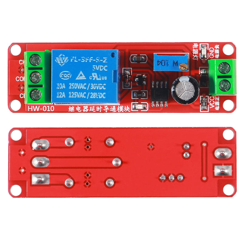 [Australia - AusPower] - Dorhea 6PCS NE555 DC 5V Delay Timer Relay Switch Module Adjustable 0-10 Seconds Constant Current Regulator Timer Delay Converter for Automotive Control System Electrical Equipment 
