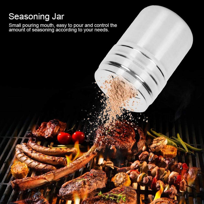 [Australia - AusPower] - 6Pcs Spice Containers Spice Shaker Pourer Seasoning Jar Pepper Salt Pot Kitchen Seasoning Can with Storage Bag Outdoor Camping BBQ 