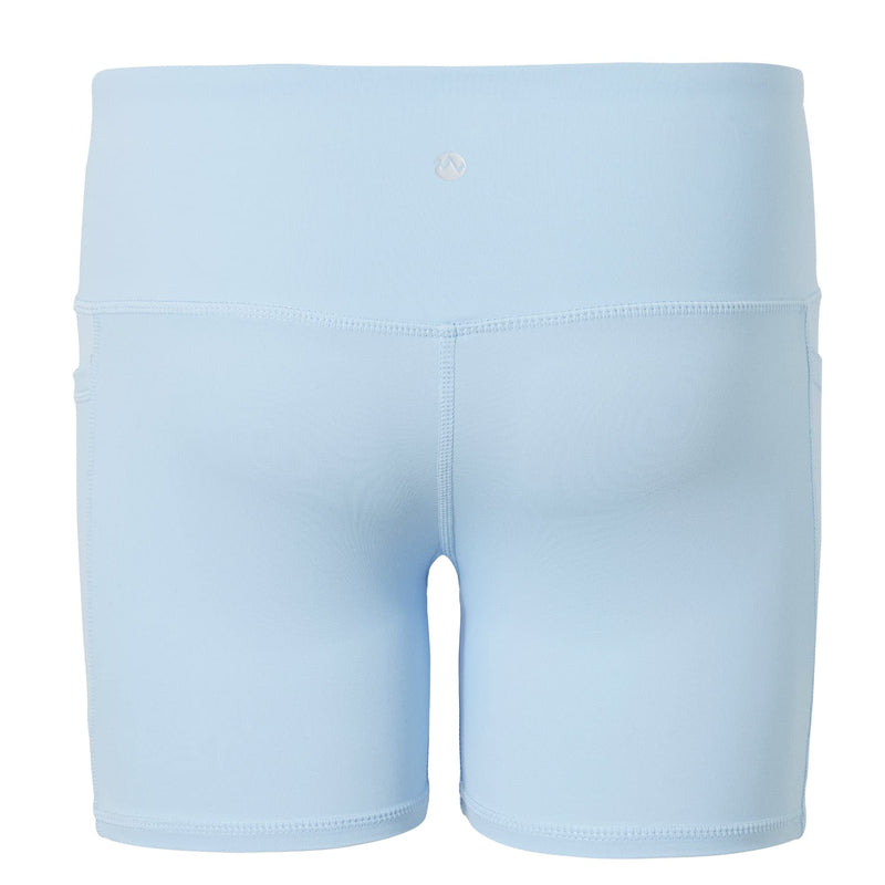 [Australia - AusPower] - Willit Girls' 4" Volleyball Shorts Youth Spandex Dance Yoga Athletic Shorts Kids Running Biker Shorts with Pockets Baby Blue X-Small 
