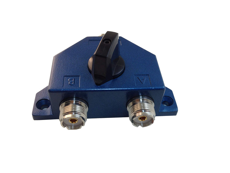 [Australia - AusPower] - Anteenna TW-102BLUE 2 Position Coaxial Switch for 144/440MHz HAM CB or HF/VHF/UHF Radio UHF Female (SO-239) Connector Plated NI 