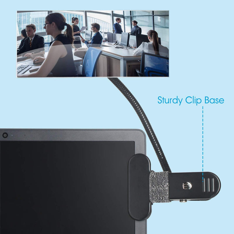 [Australia - AusPower] - Clip On Cubicle Mirror, Computer Rearview Mirror, Convex Mirror for Personal Safety or Security Cabinet Desk Rear View Monitors (7.28" Rectangle Mirror) by CQNET 