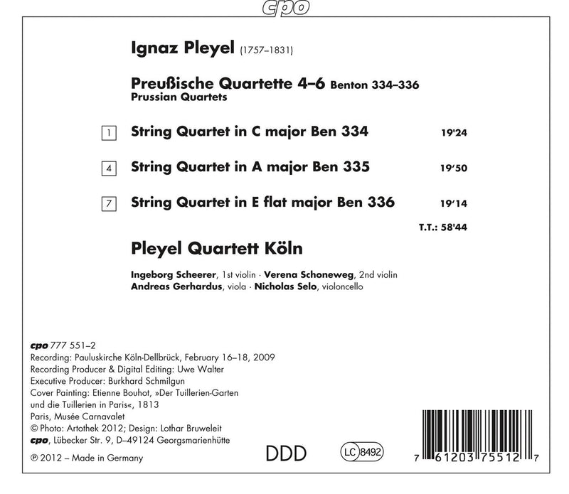 [Australia - AusPower] - Pleyel: Prussian Quartets 4-6 