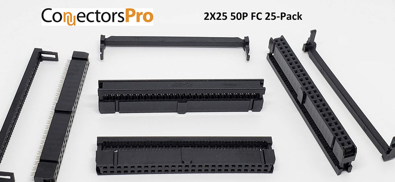 [Australia - AusPower] - PC Accessories - Connectors Pro 25-Pack 2X20 40P 2.54mm 0.1" Pitch Dual Rows IDC Sockets for Standard Flat Ribbon Cable, 40 Pins FC Female Connector 